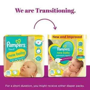 Pampers Active Baby Diapers, New Born (XS), Taped style diaper